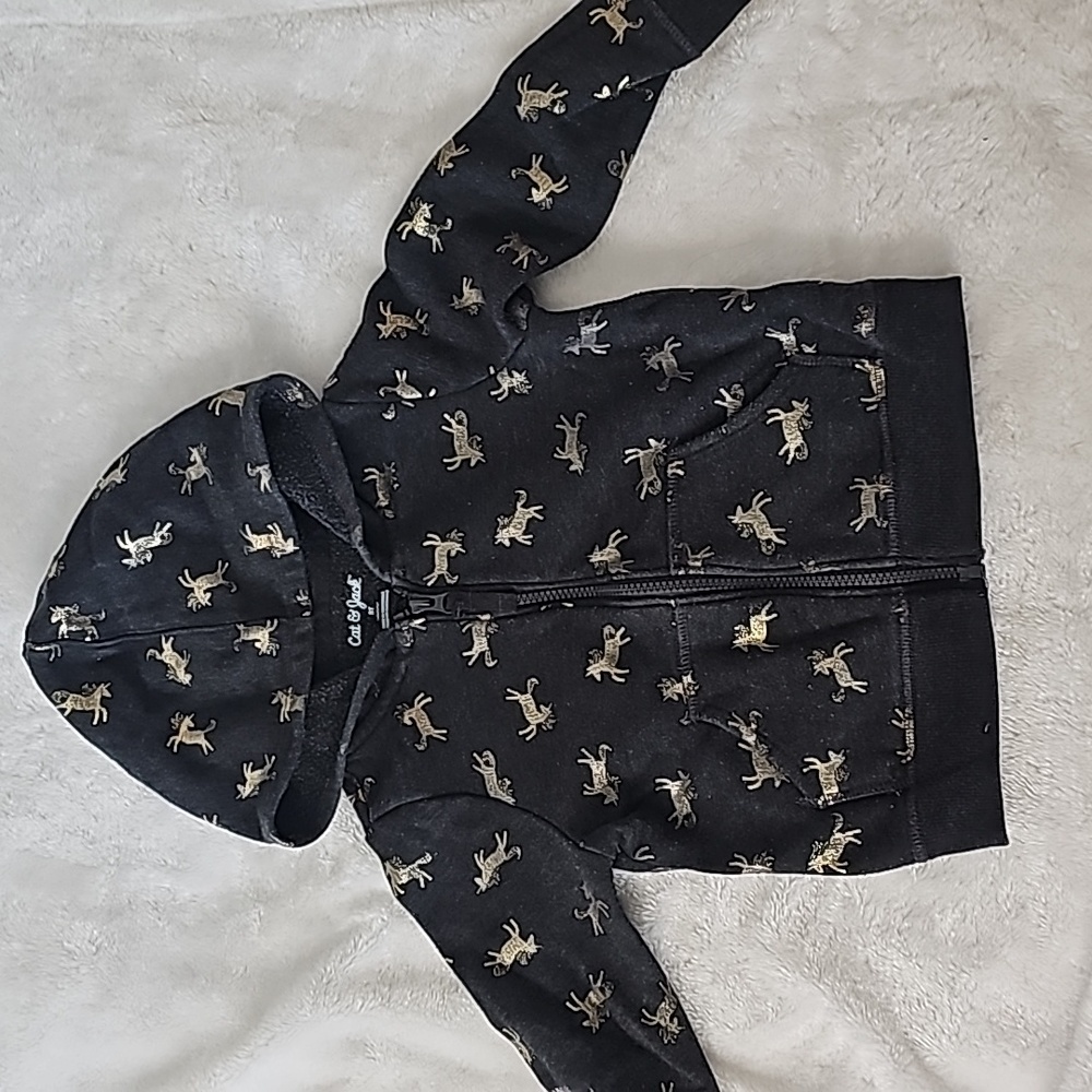 Used toddler girl zip up sweater